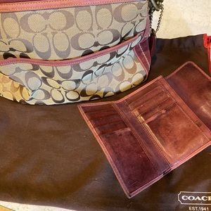 Coach handbag and wallet